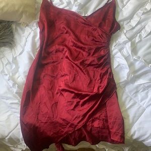 PLT Red crossover dress